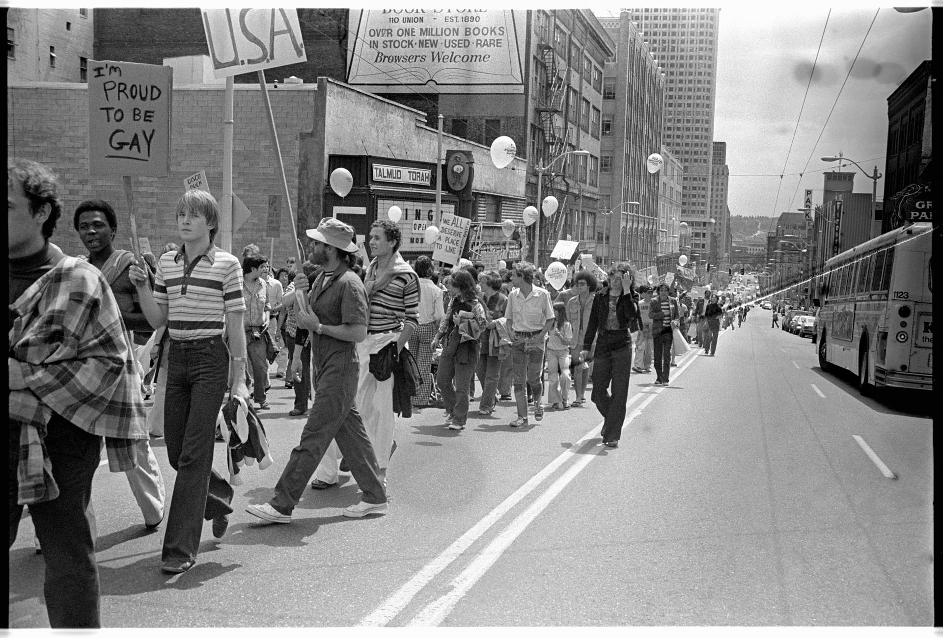 Image of Gay Pride march, Seattle, June 25, 1977