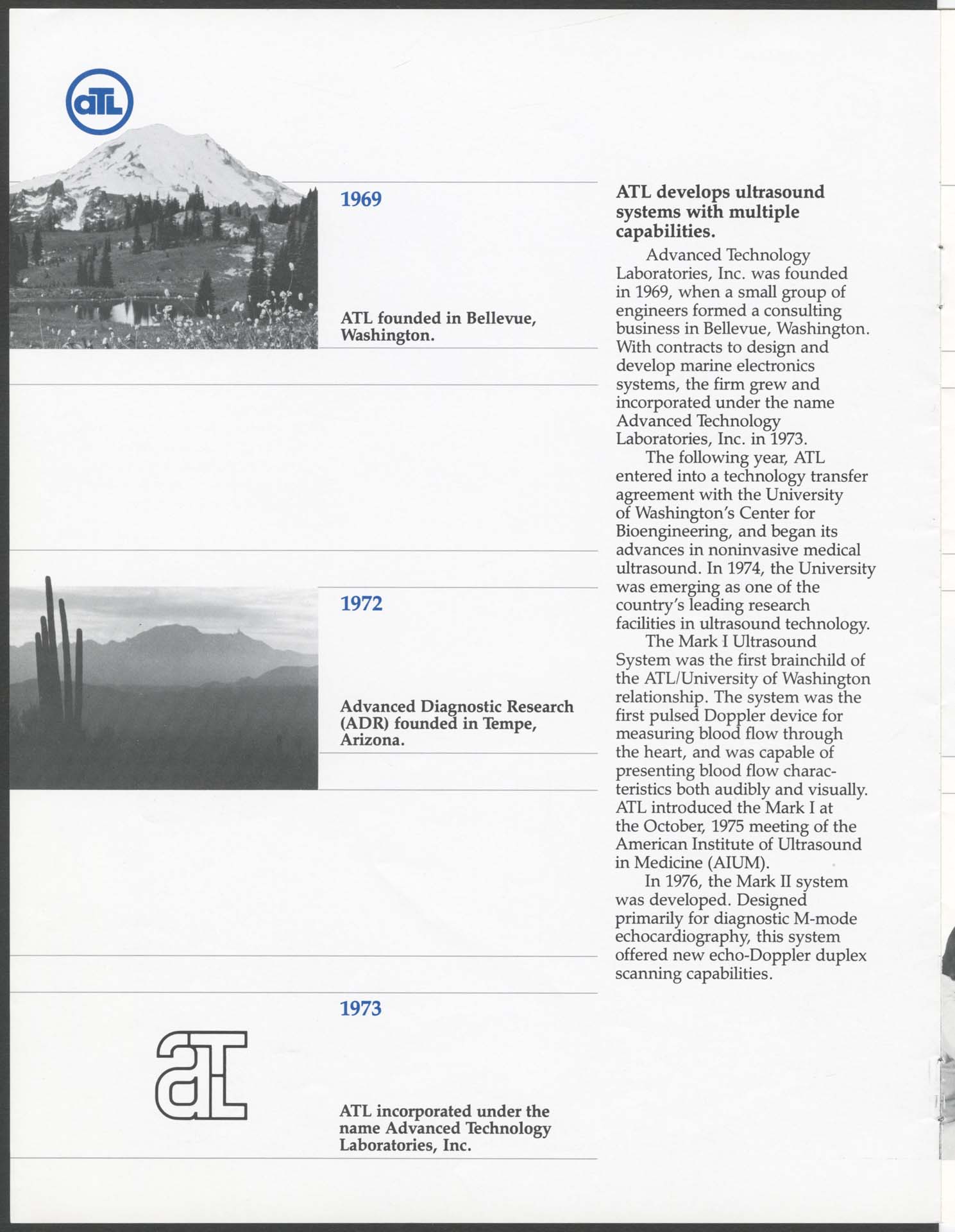 Image of ATL: a history of leadership in ultrasound technology, 1988