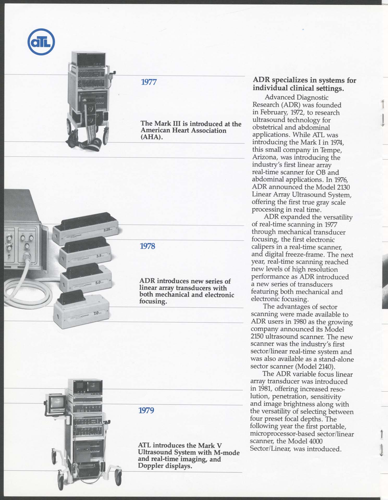 Image of ATL: a history of leadership in ultrasound technology, 1988