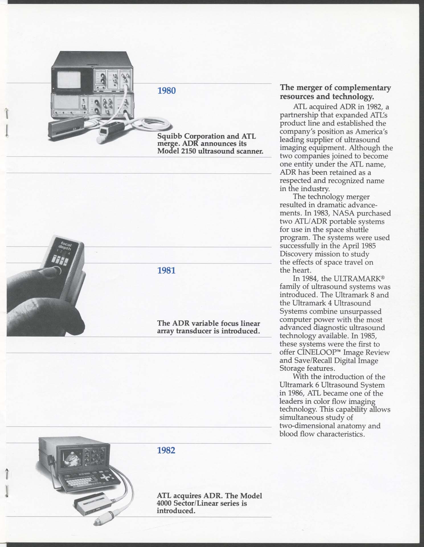 Image of ATL: a history of leadership in ultrasound technology, 1988