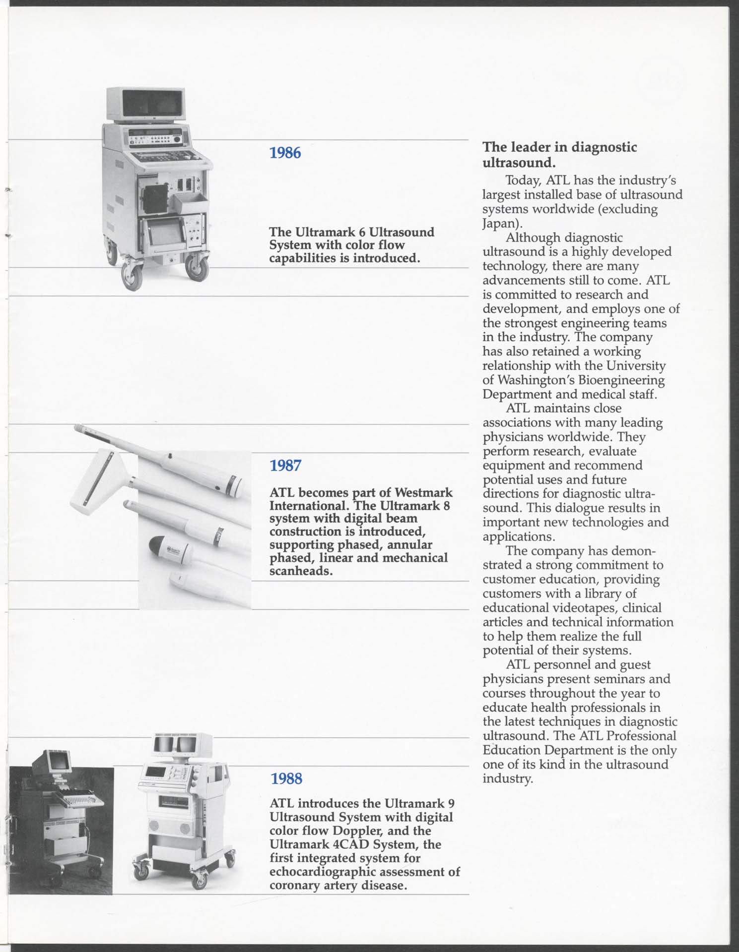 Image of ATL: a history of leadership in ultrasound technology, 1988