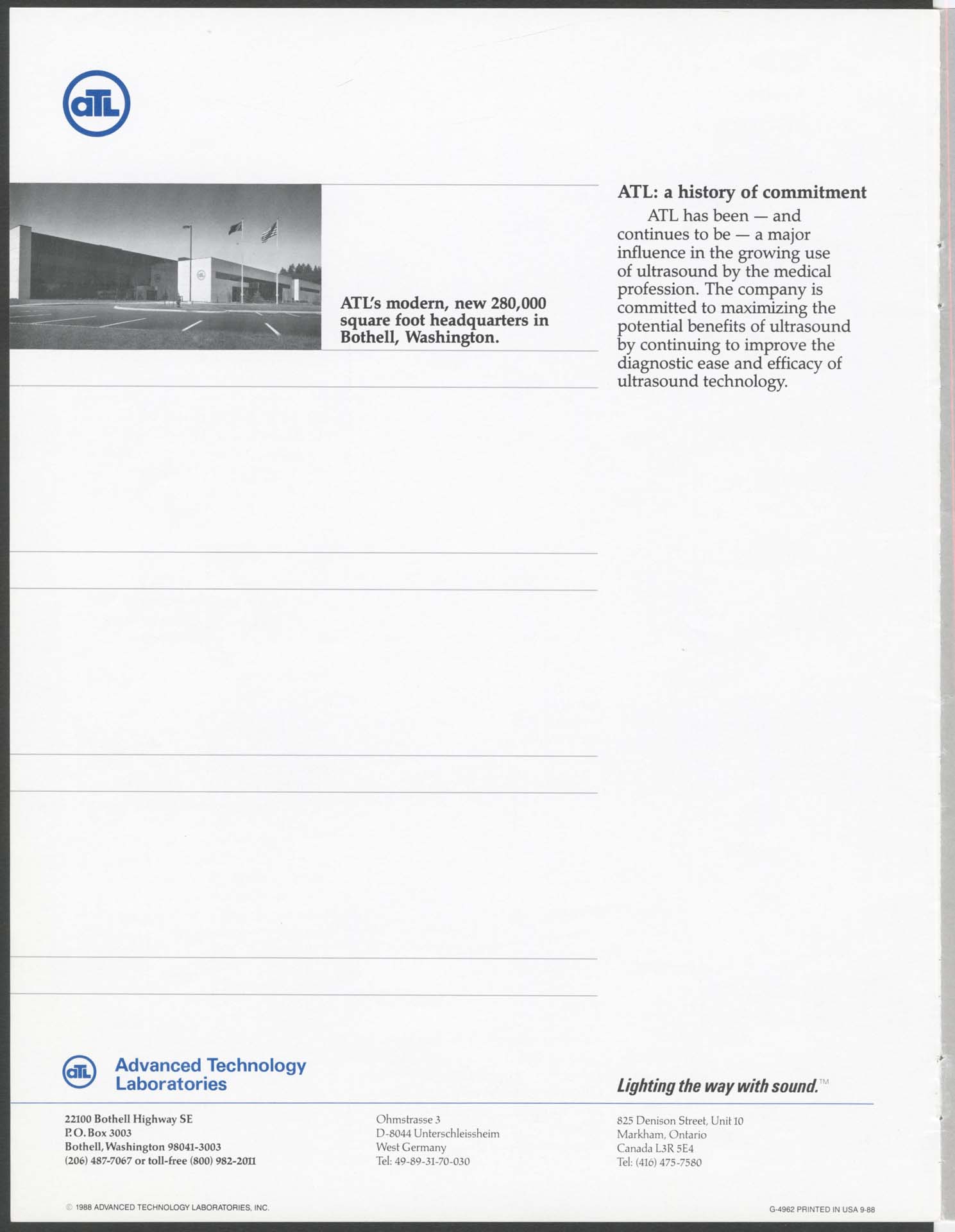 Image of ATL: a history of leadership in ultrasound technology, 1988