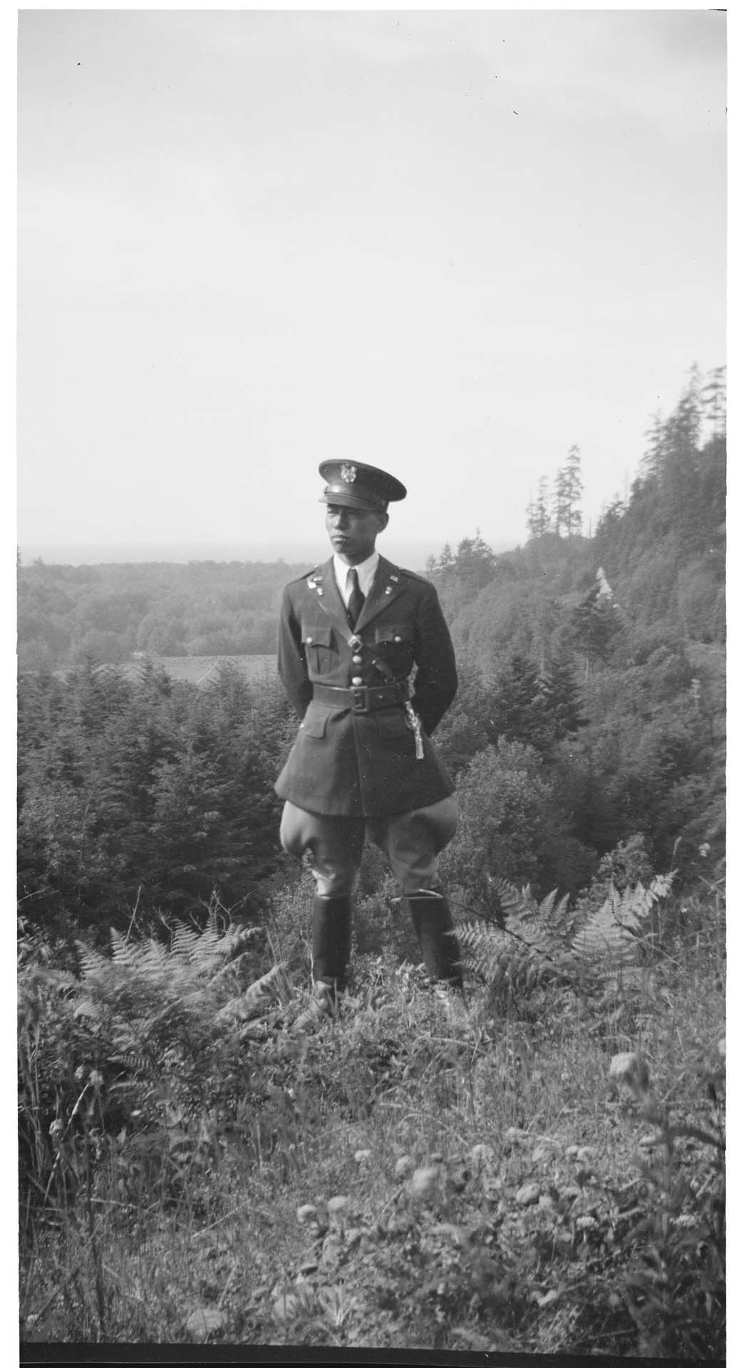 Image of John Young at Fort Worden, 1936