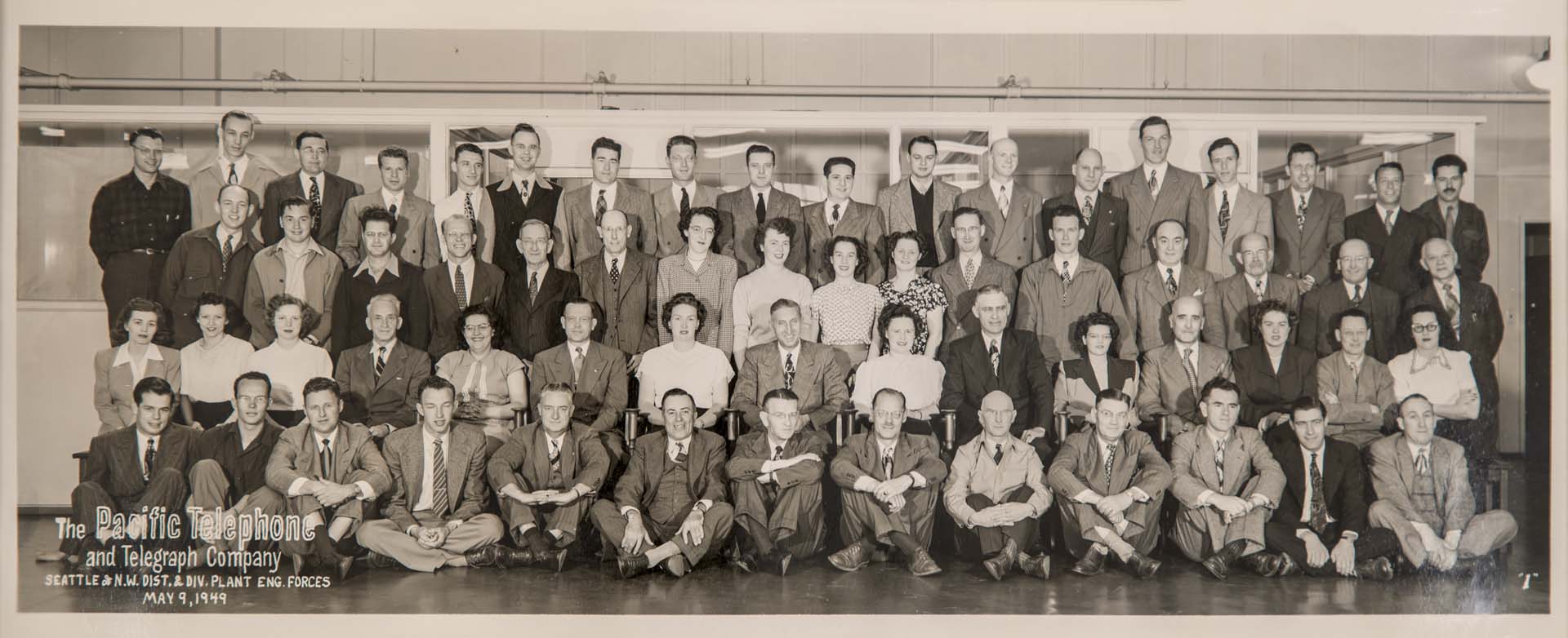 Image of Pacific Telephone and Telegraph Company employees, May 9, 1949