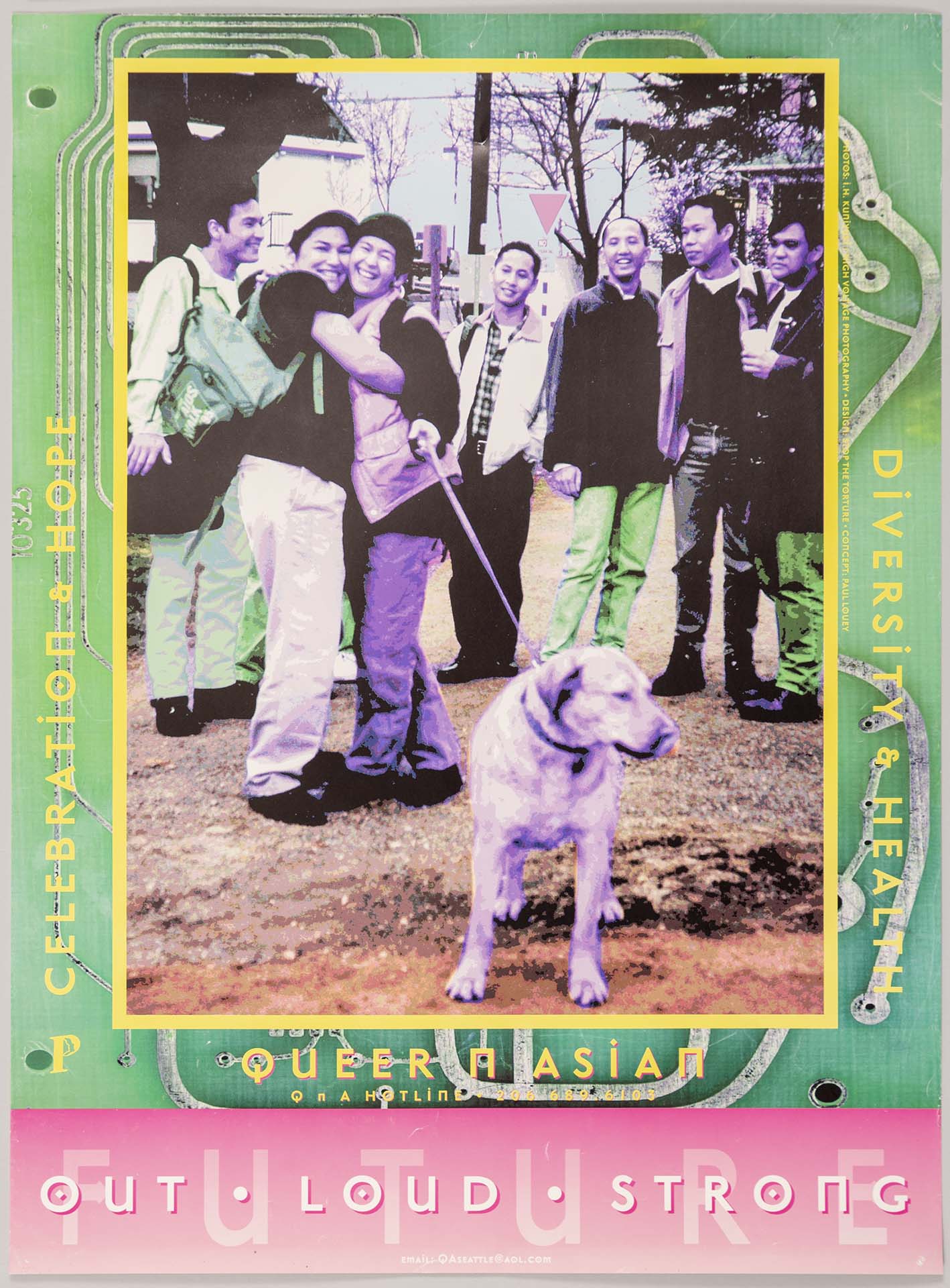 Image of Queer N Asian Hotline poster, 1997