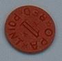 Image of Office of Price Administration (O.P.A.) ration token, 1920s-1930s