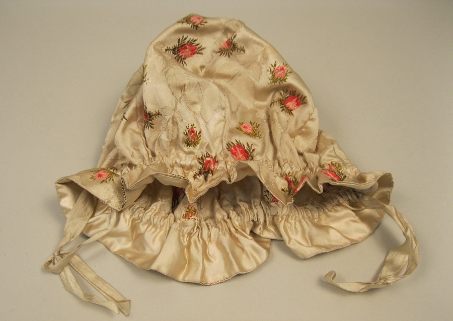 Image of Silk bag with drawstring, ca. 1890