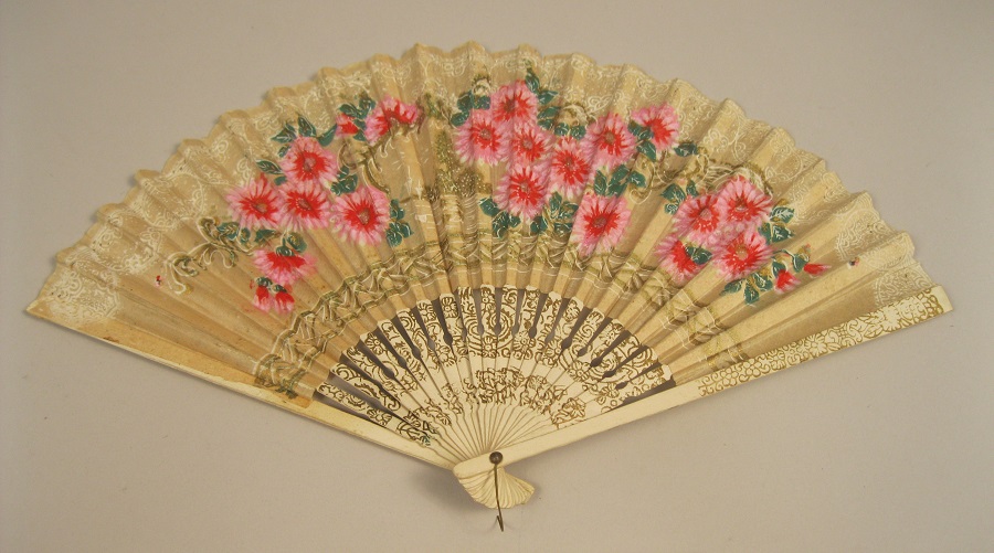 Image of Decorative paper fan, ca. 1910