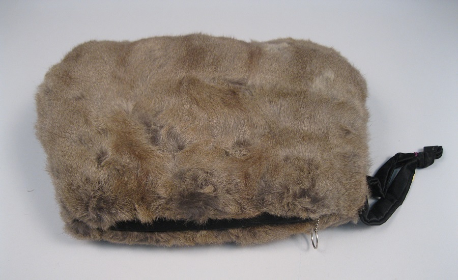 Image of Gray fur muff, 1930s
