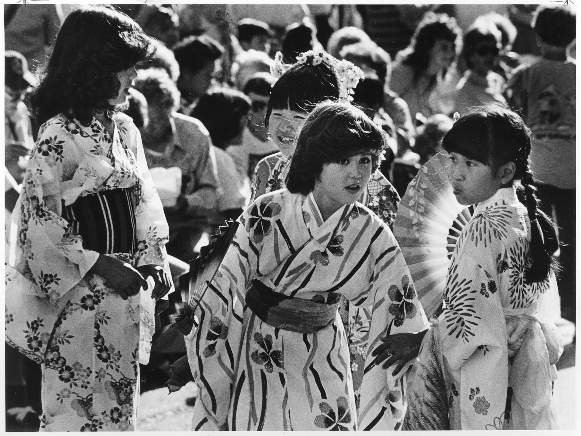 Image of Dancers at Bon Odori festival, Seattle, July 24, 1982