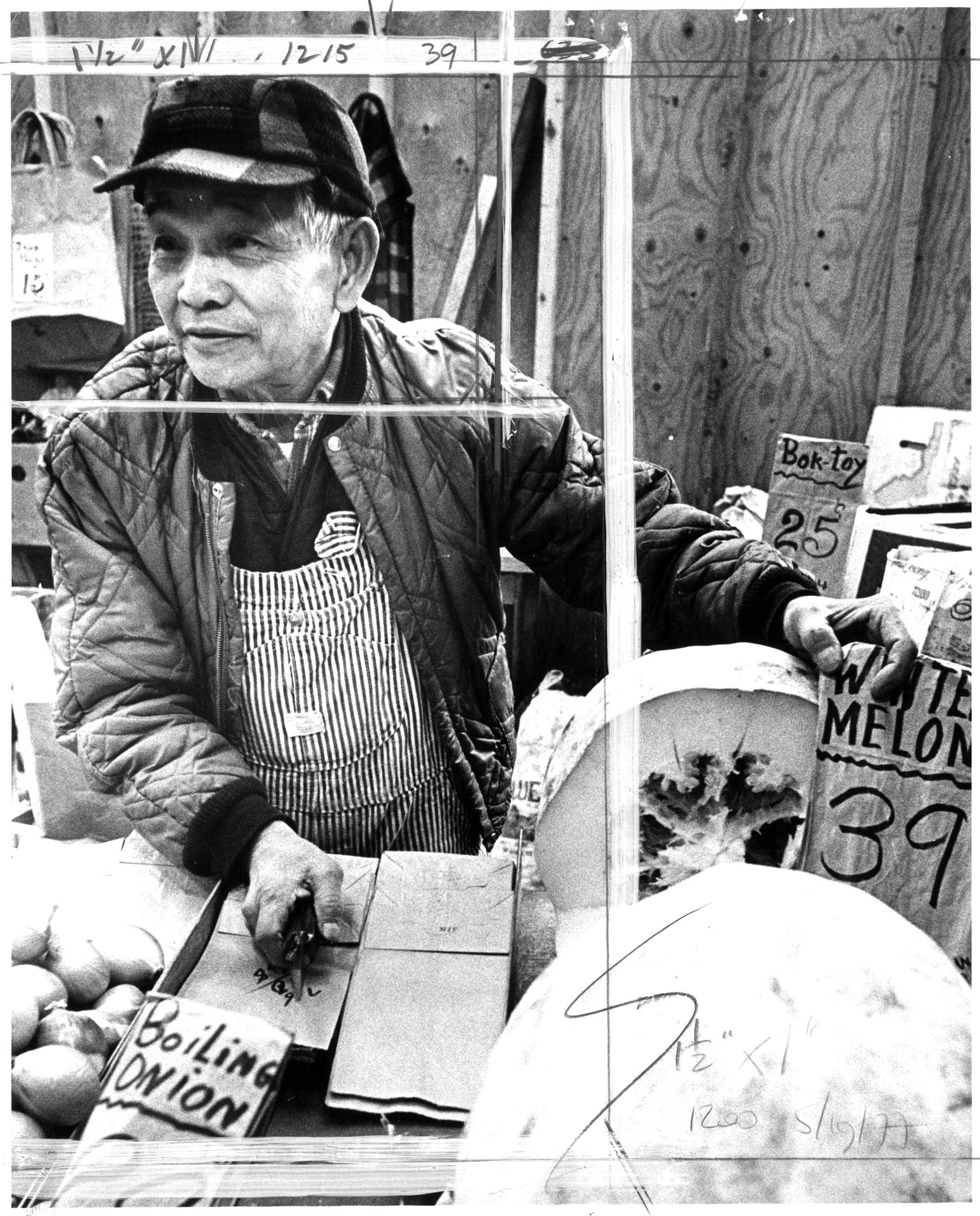 Image of Andy Padua at Pike Place Market, Seattle, May 19, 1977