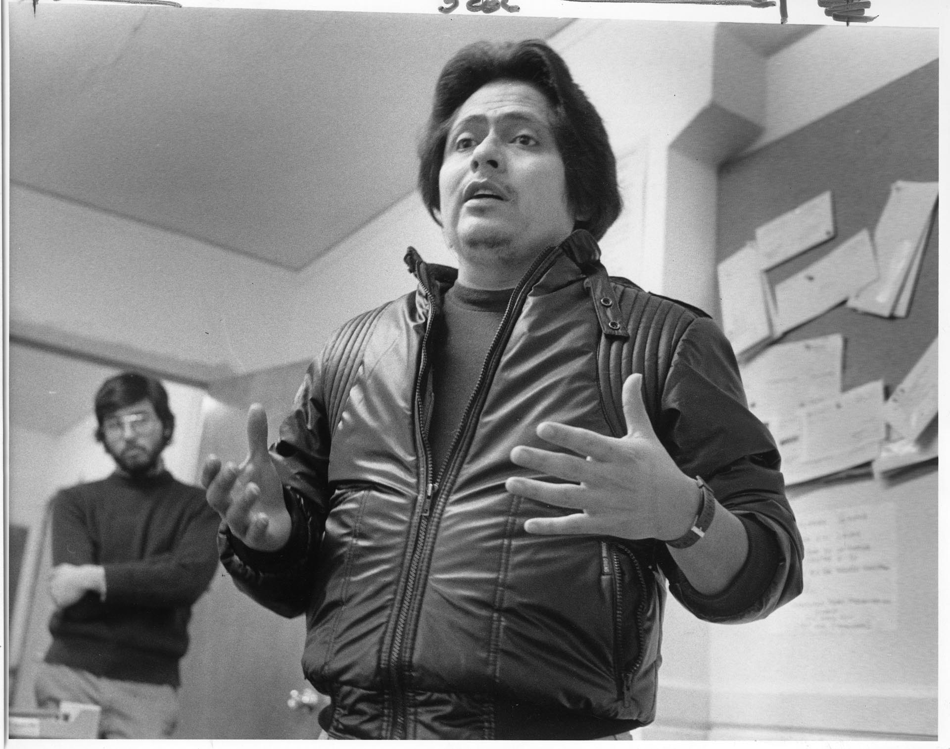 Image of Michael Ramos and Rafael at the Salvadoran-Guatemalan Refugee Program, Seattle, February 28, 1985