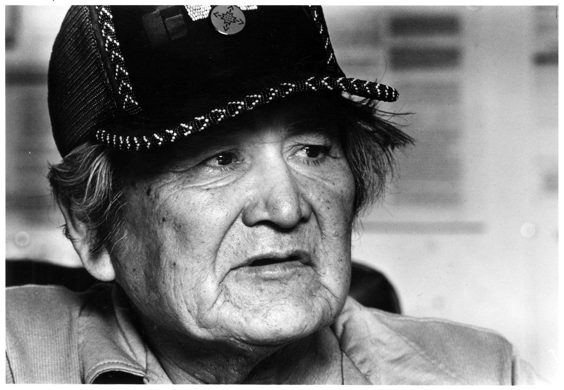 Image of David Sohappy at Geiger Corrections Center, Spokane, November 22, 1987