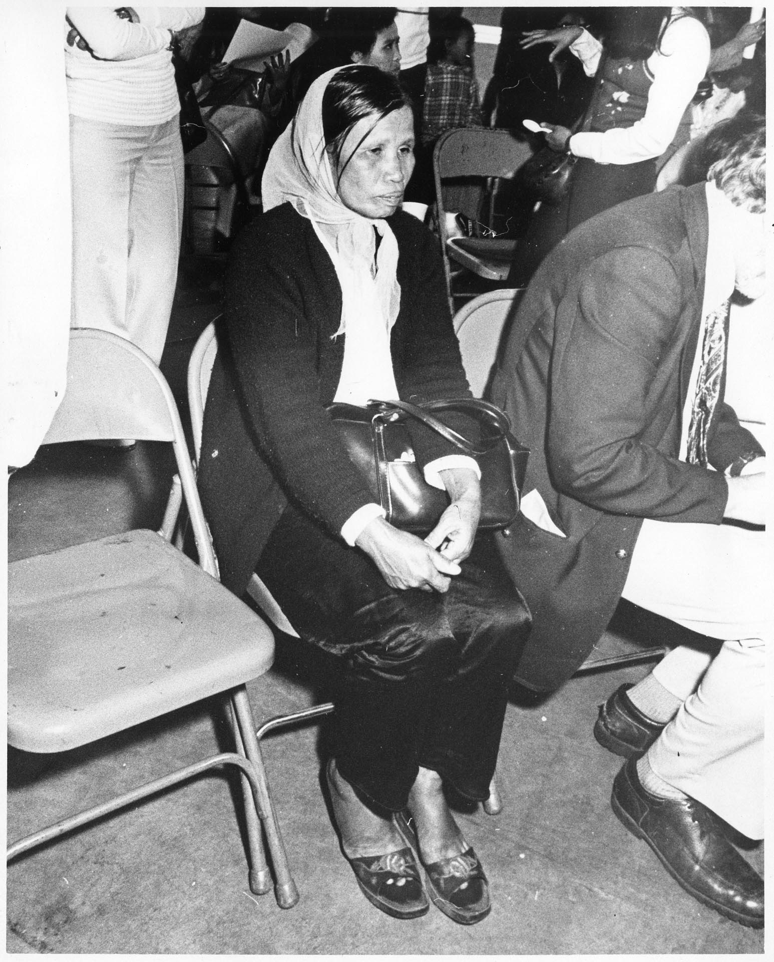 Image of Vietnamese woman at Camp Murray, Washington, May 20 1975