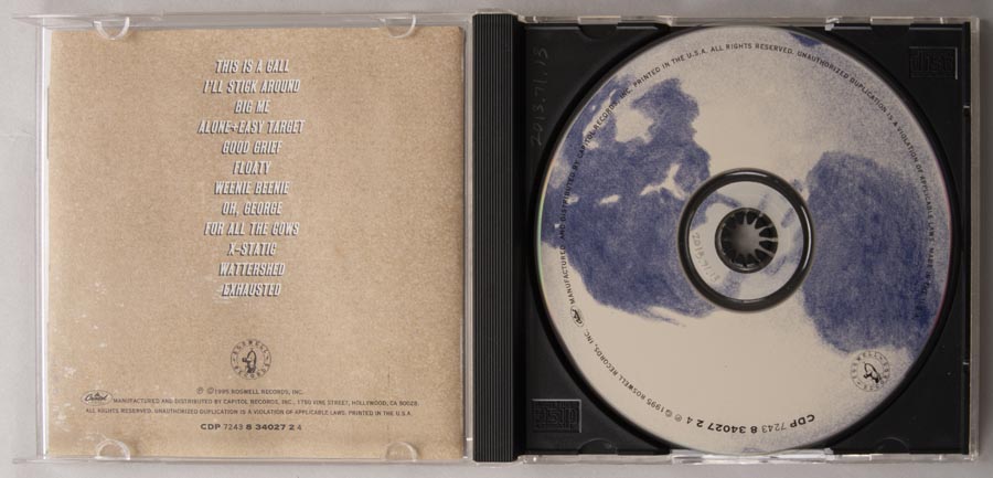 Image of Compact disc, Foo Fighters, self-titled CD, Roswell Records, Inc. © 1995
