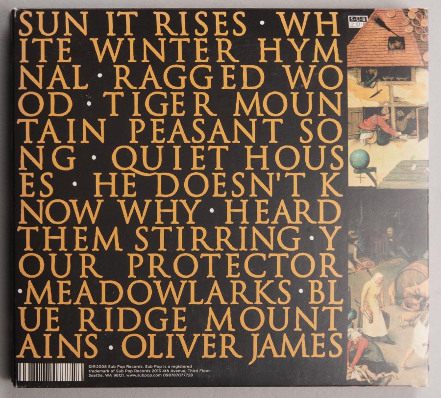 Image of Compact disc, Fleet Foxes, self-titled CD, Sub Pop Records © 2008