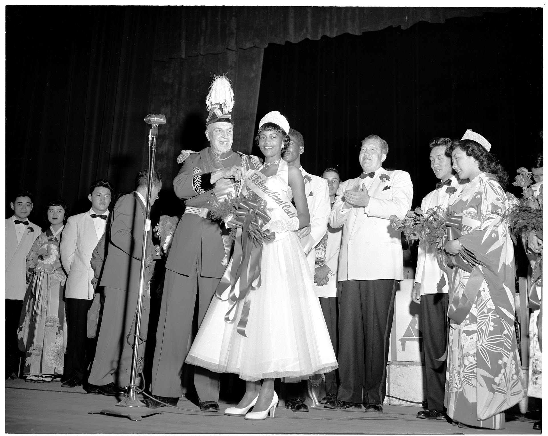 Image of Crowning of Miss International Center, July 23, 1952
