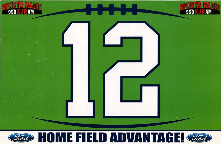 Image of Souvenir sign for the Seattle Seahawks, 2014