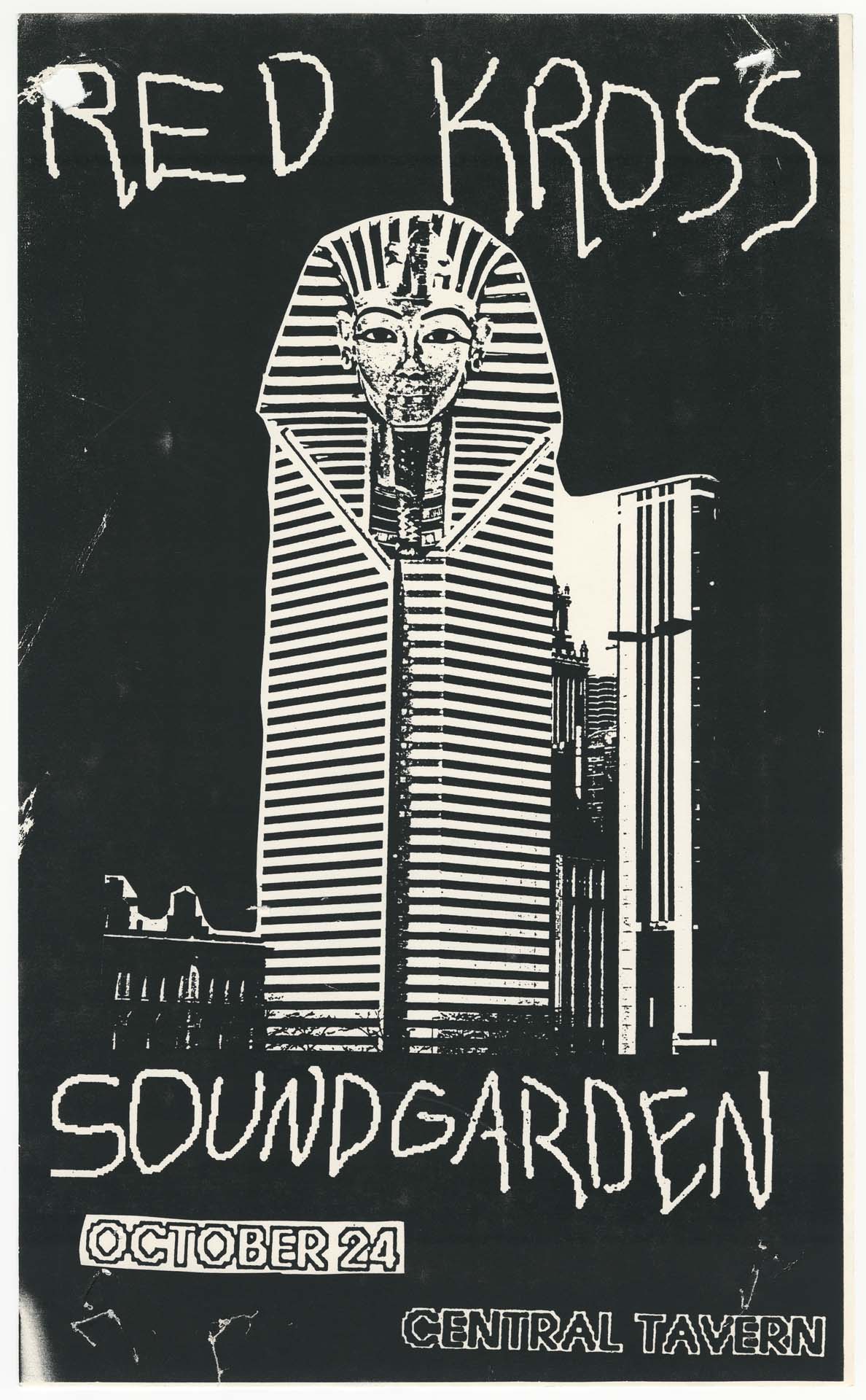 Image of Redd Kross and Soundgarden concert poster, October 24, 1986