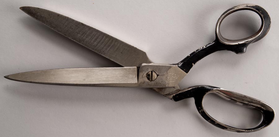Image of Tailor's scissors used by Stanley Hostek, ca. 1950s-1990s