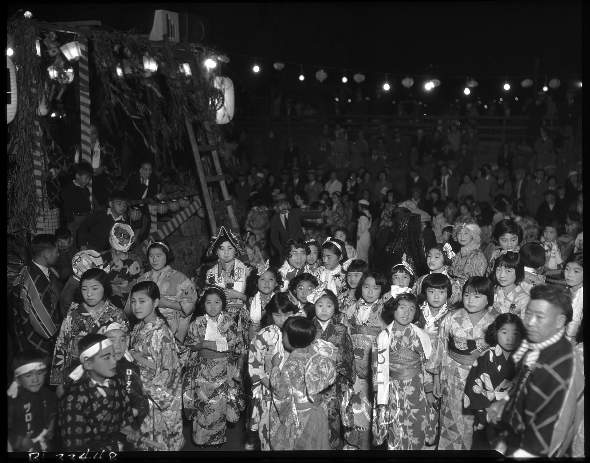 Image of Dancers at Bon Odori festival, Seattle, 1935