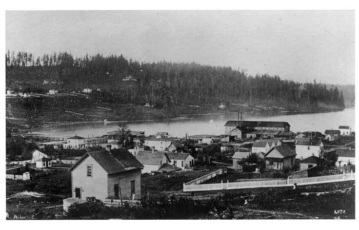Image of Western Mill and southern Lake Union, circa 1885