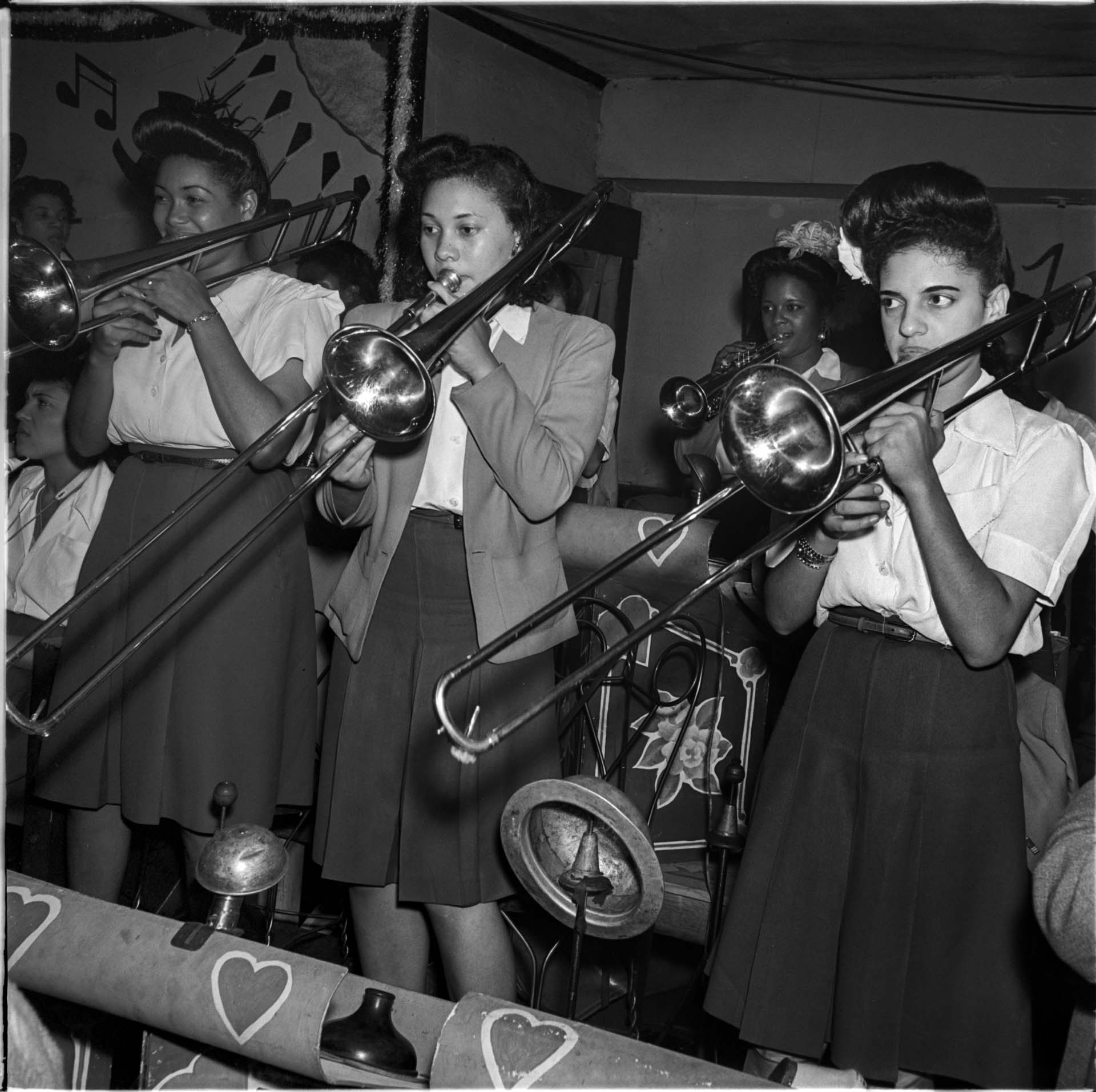 Image of International Sweethearts of Rhythm female jazz band, Seattle, September 1944
