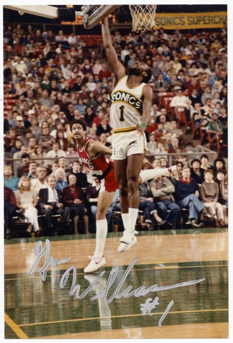 Image of Gus Williams of the Seattle SuperSonics, circa 1979