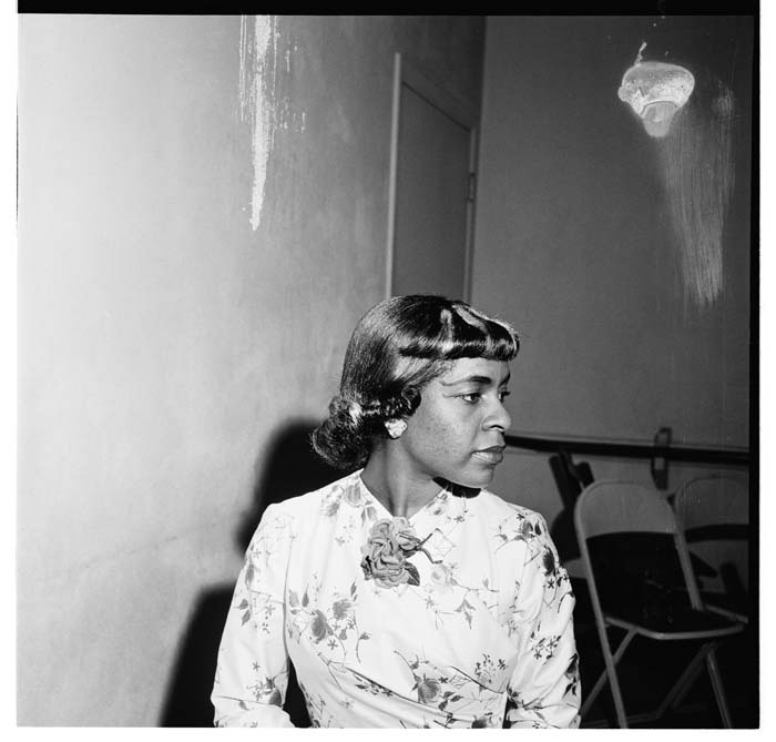 Image of Marie Edwards Beauty School hairstyle model, circa 1955