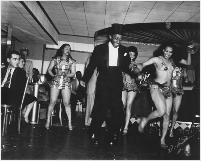 Image of Dancers entertaining patrons at nightclub, Seattle, circa 1946
