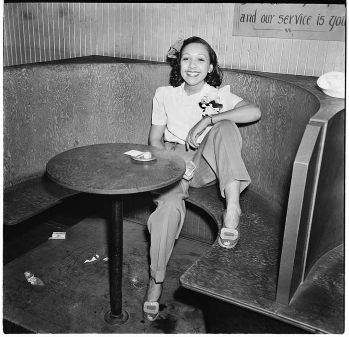 Image of Woman at Basin Street nightclub, circa 1943