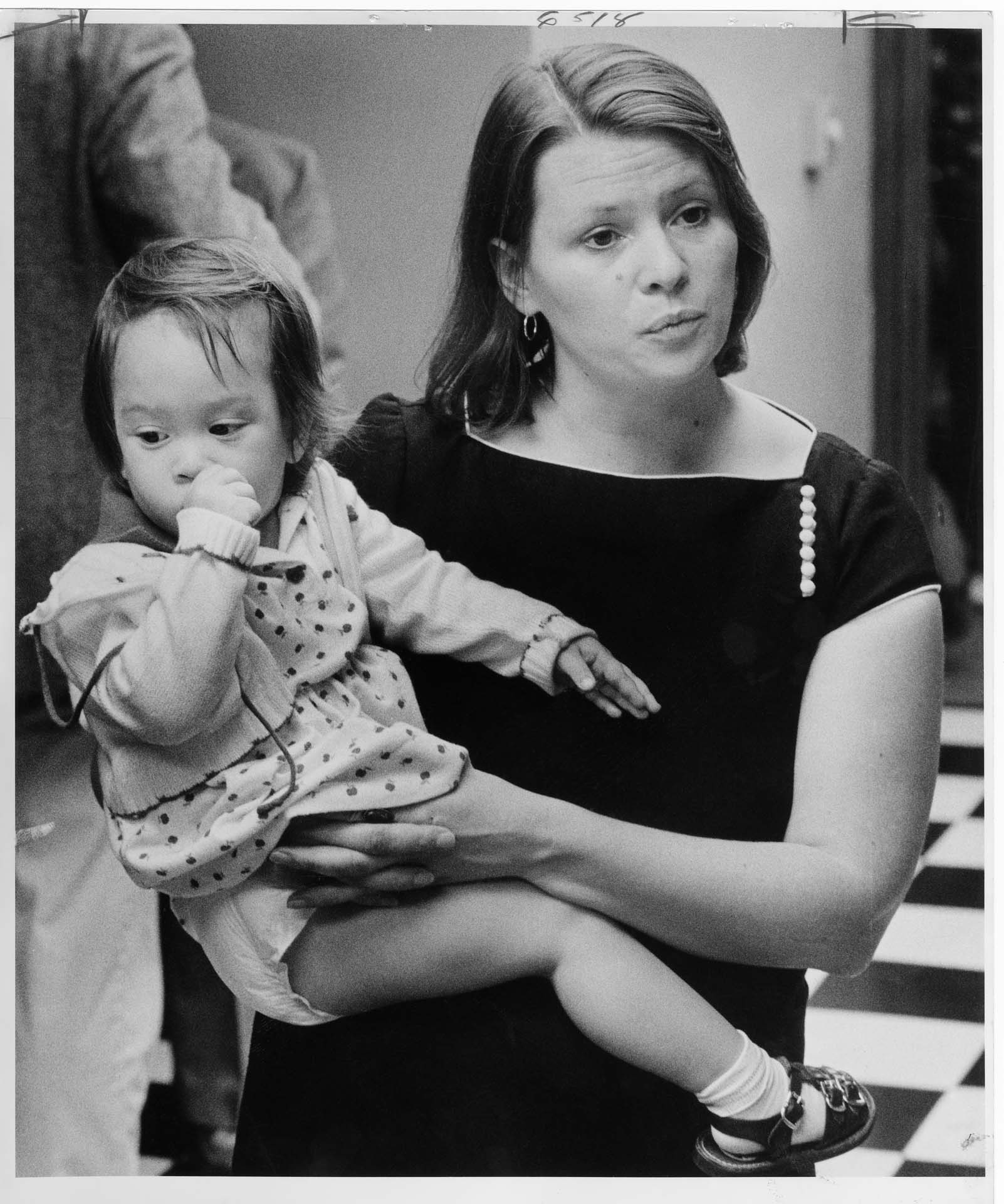 Image of Terri Mast and daughter Kalayaan Domingo, August 5, 1982