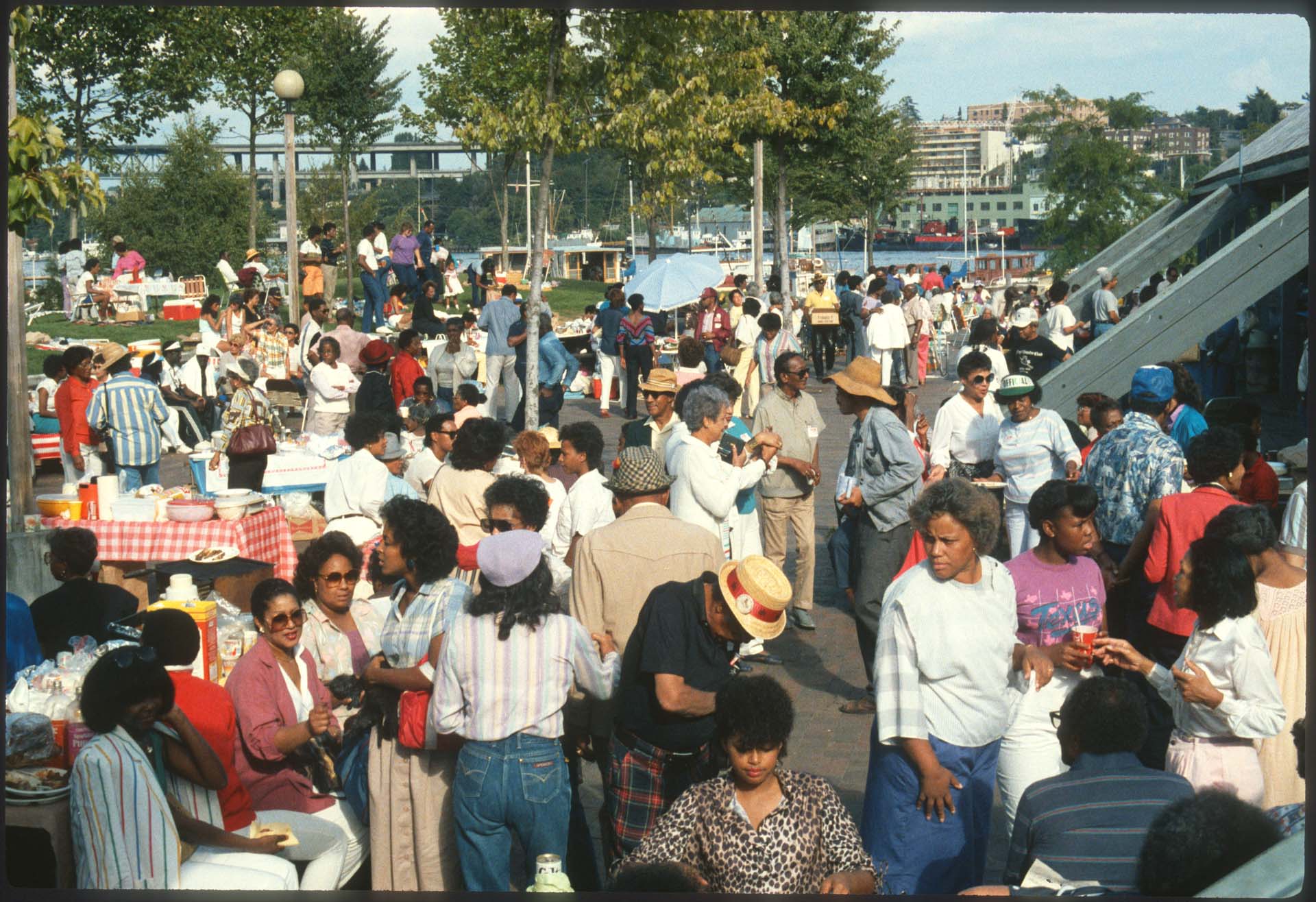 Image of Crowd at ROOTS family  picnic, Seattle, 1985
