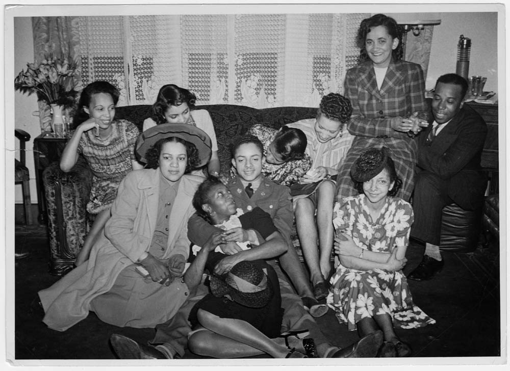 Image of Friends at a house party, Seattle, circa 1943