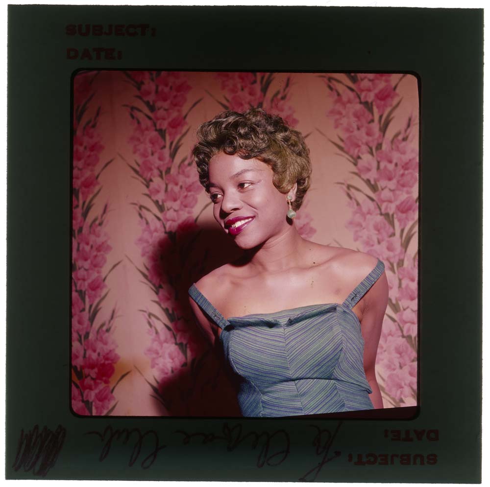 Image of Model at “La Clique Club” fashion show, Seattle, circa 1960