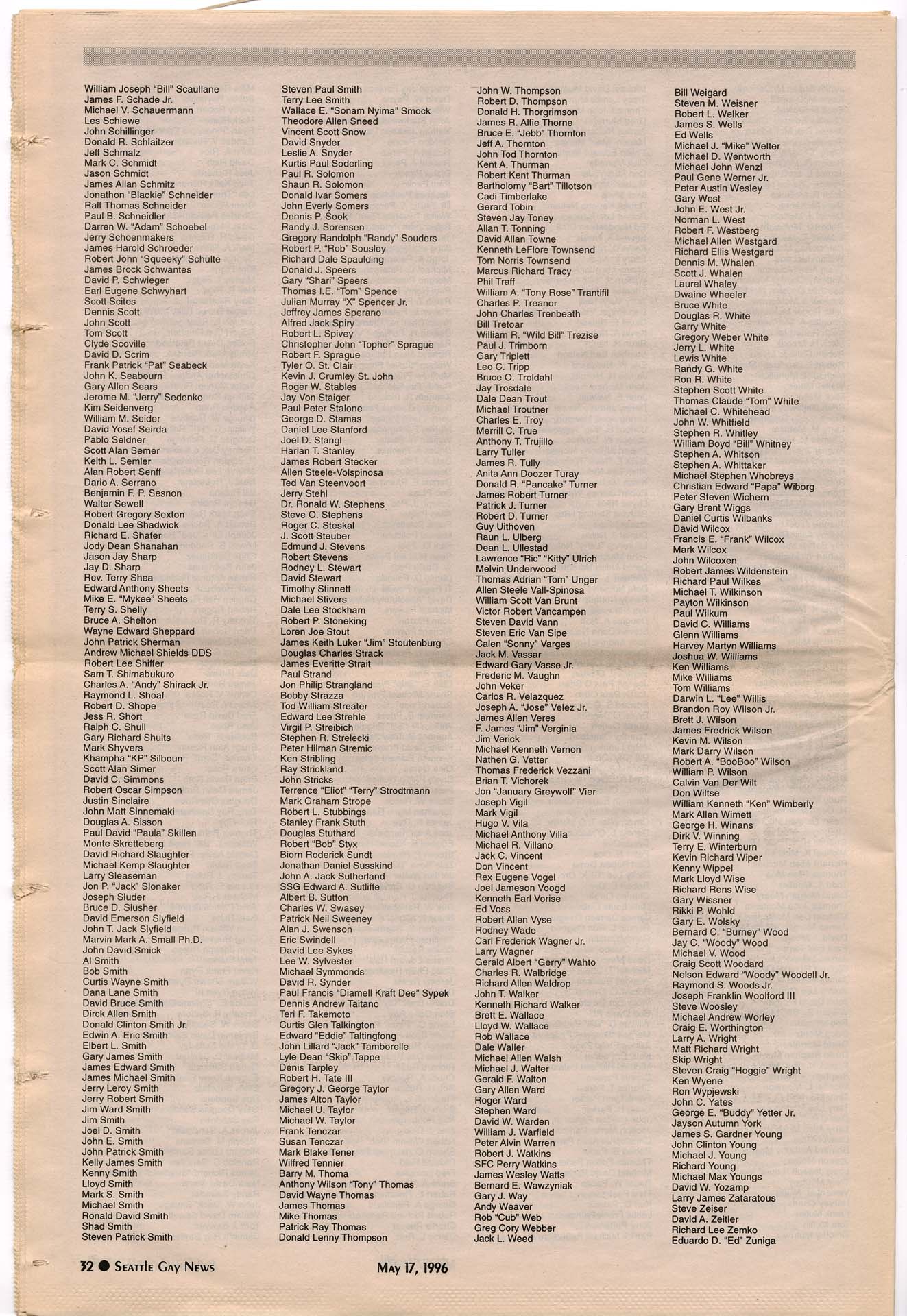 Image of Seattle Gay News, Vol. 24, No. 20, May 17, 1996