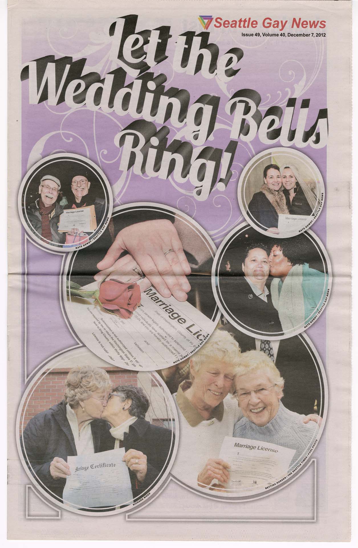 Image of Seattle Gay News, Vol. 40, No. 49, December 7, 2012
