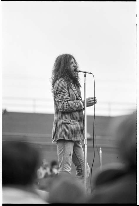Image of Rusty Day onstage at Sicks' Stadium, July 26, 1970