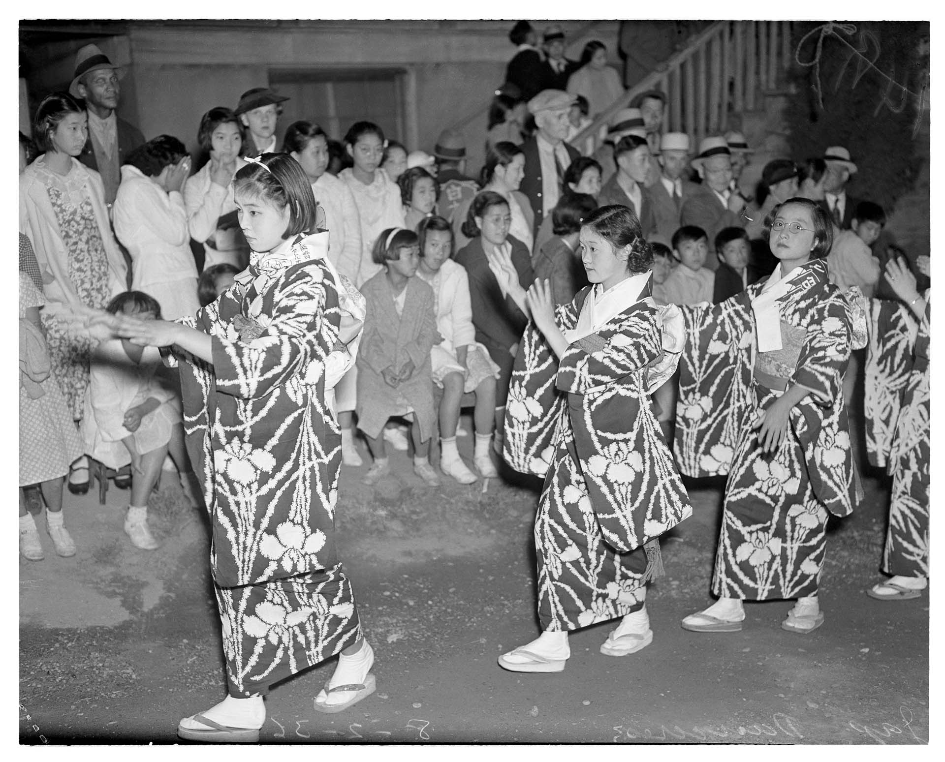 Image of Children dancing at Bon Odori festival, Seattle, 1936