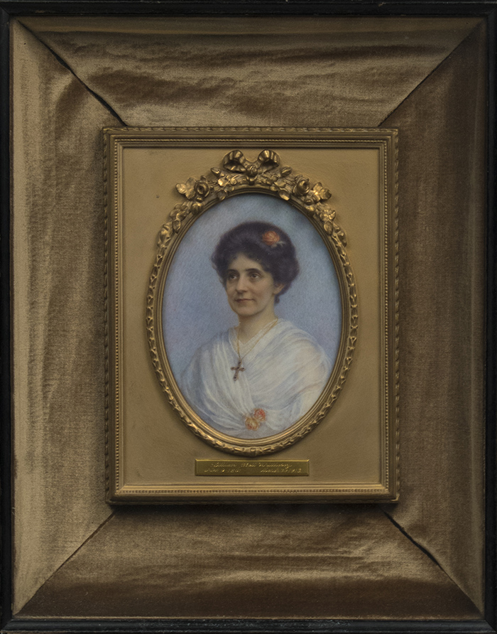 Image of Miniature portrait of Lillian Bell Whittlesey by Ella Shepard Bush, 1913