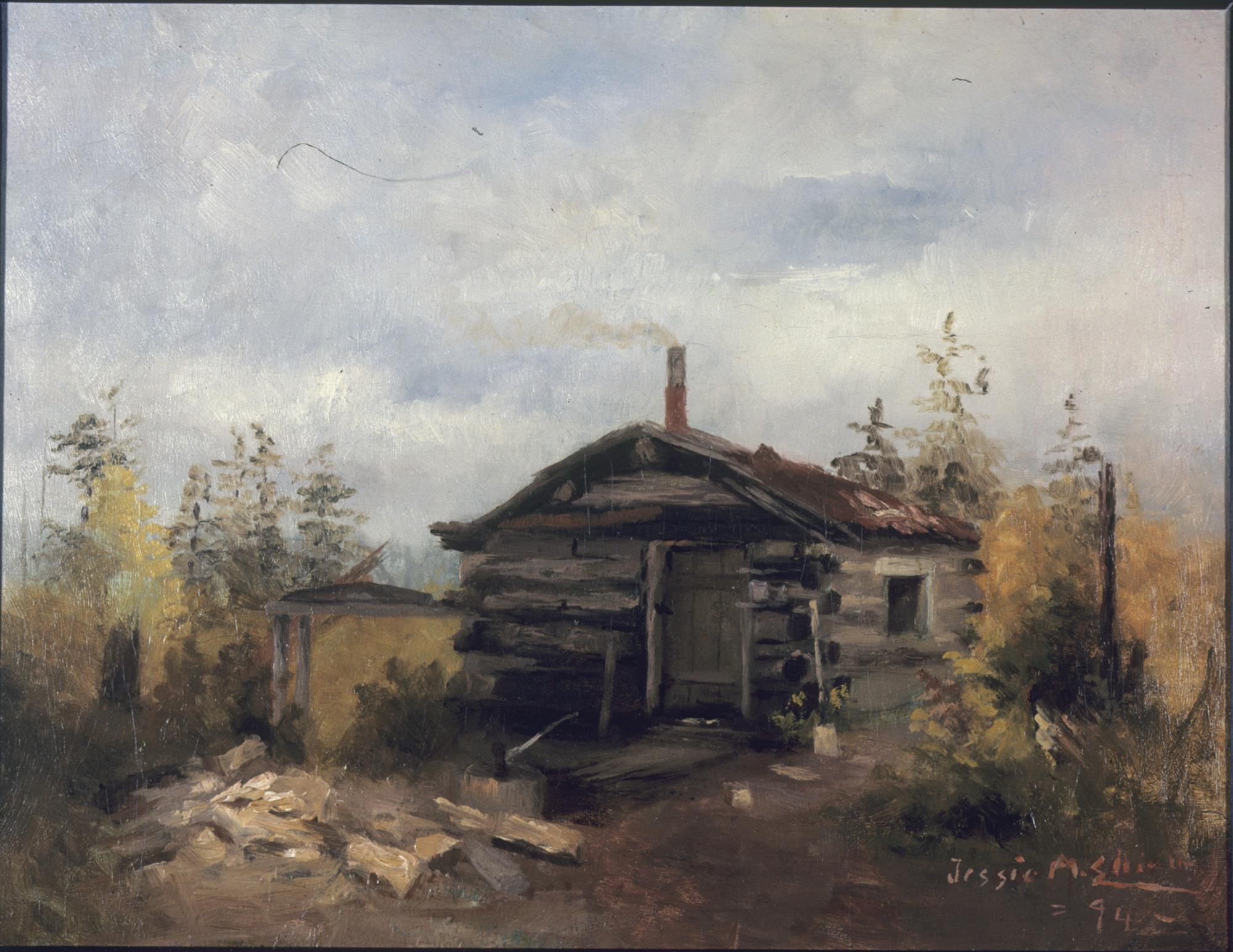 Image of Painting of Kikisoblu's (Princess Angeline) home, 1894