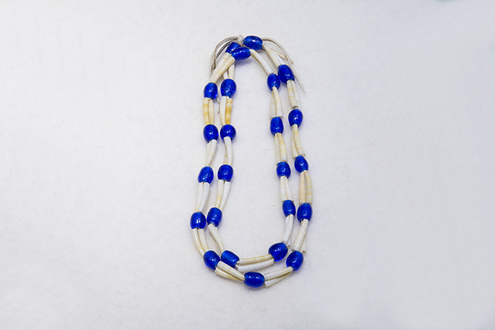 Image of Dentalium and bead necklace, ca. 1860