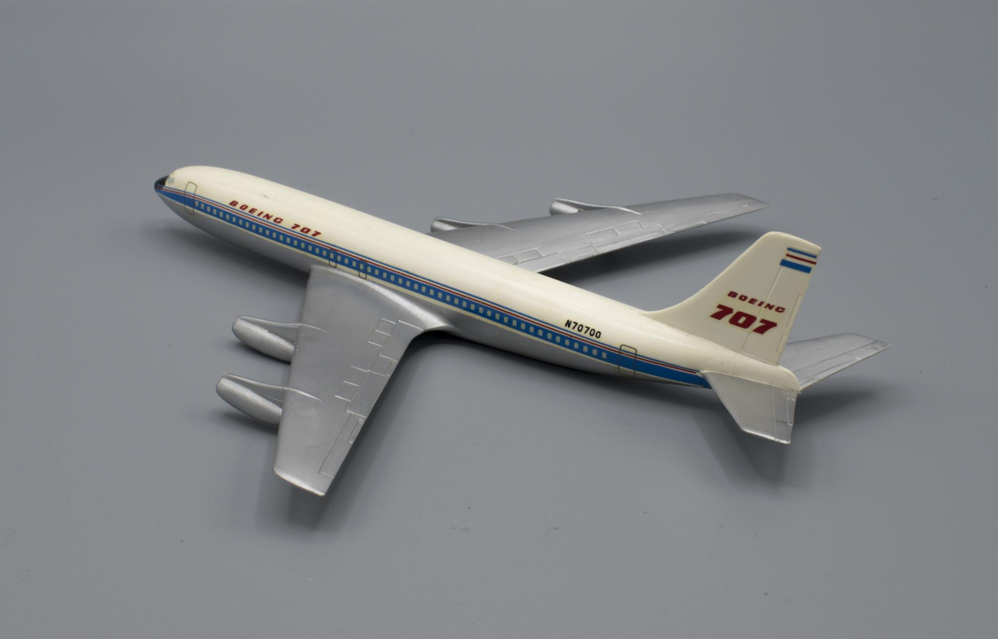 Image of Model airplane, Boeing Jet Stratoliner 707, N-70700, ca. 1954-1970