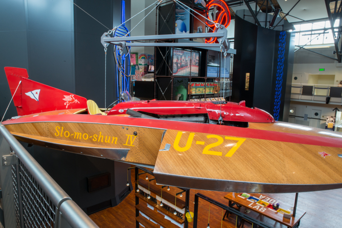 Image of Slo-Mo-Shun IV hydroplane, built in 1929 and rebuilt in 1956