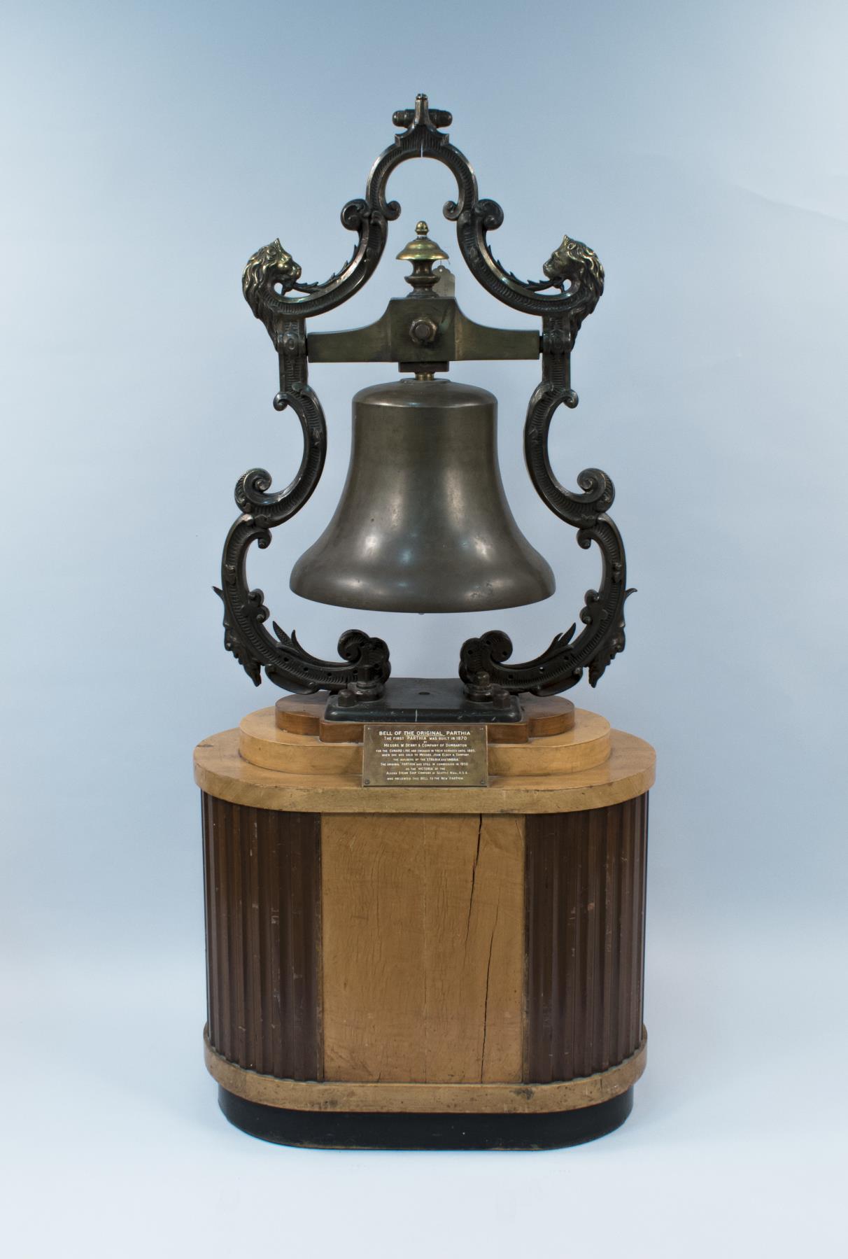 Image of Ship's bell from the SS Victoria, formerly the passenger liner Parthia, 1870