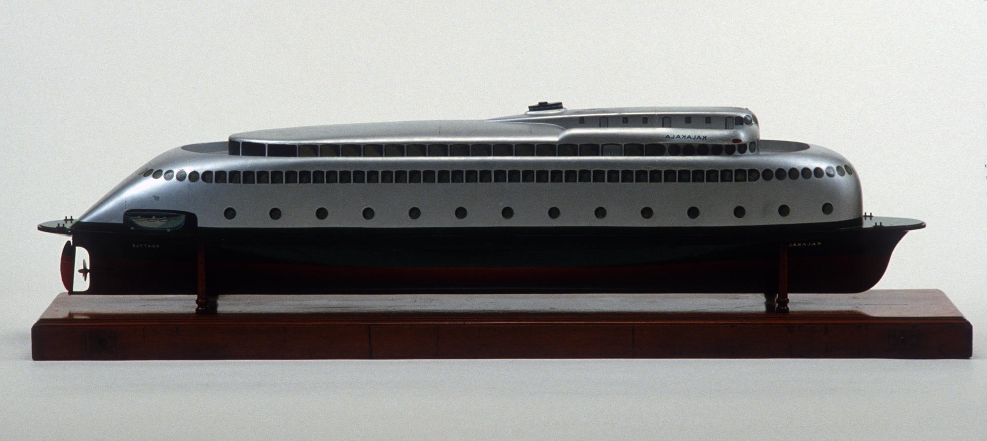 Image of Full model of ferry boat Kalakala made by Mr. Lou Proctor, ca. 1930s