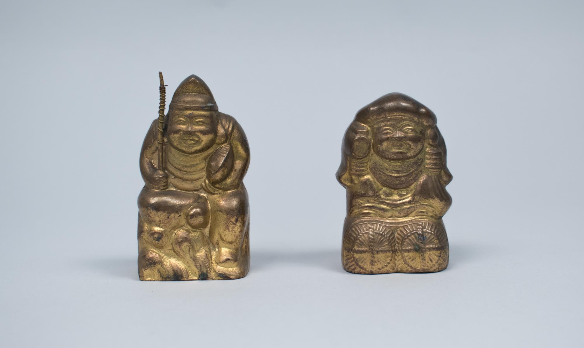 Image of Daitoku good fortune figurine, used at Sagamiya Confectionary Co., ca. 1905-1920