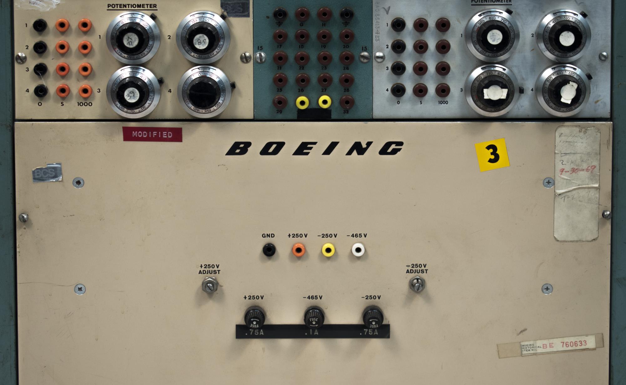 Image of Boeing analog computer, 1953