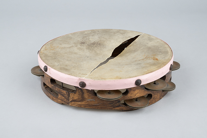 Image of Tambourine used by Mark Dempsey, ca. 1975