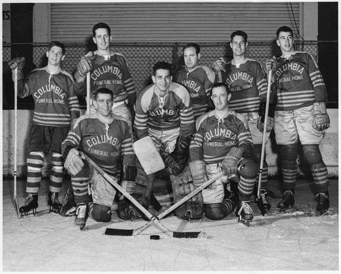 Image of Columbia Funeral Home hockey team, Seattle, April 1963